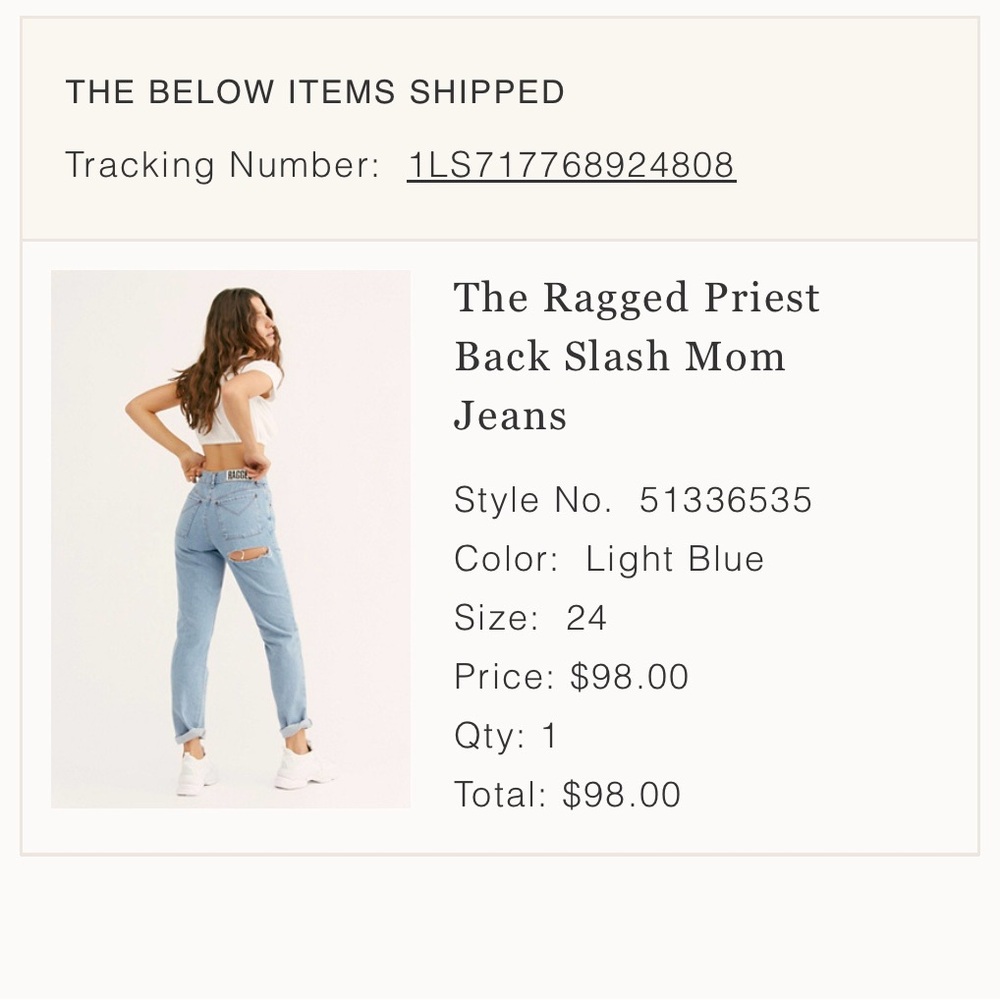 The Ragged Priest Blue Boyfriend Jeans